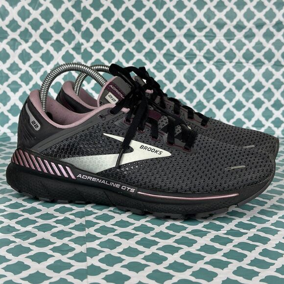 Brooks Shoes - Brooks Adrenaline GTS 22 Women's Size 9 B (Medium) Running Shoes Pearl Black